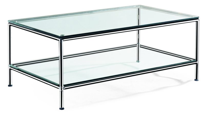 COFFEE TABLE 1200X600mm WITH CLEAR GLASS scaled 1